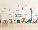 Dinosaurs Wall Decal, Dino Land HUGE Set Nursery Kids Playroom Wall decor